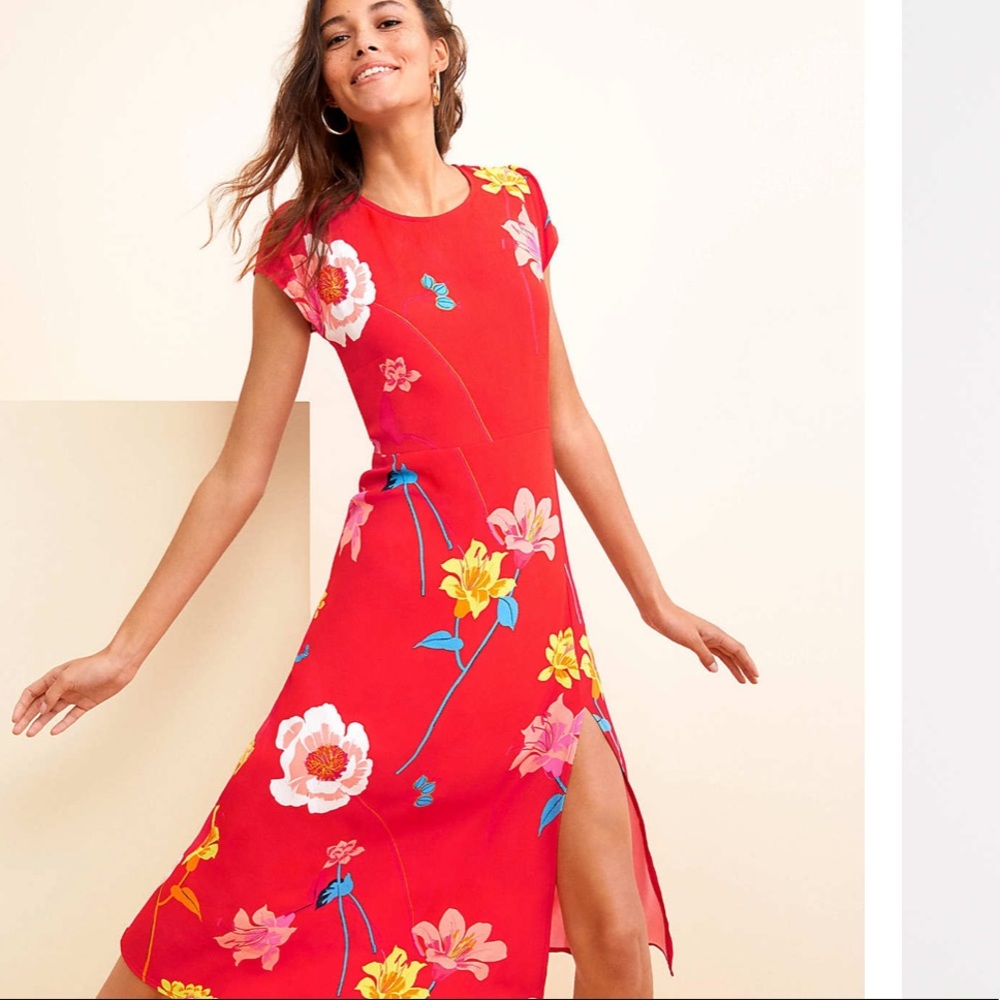 Lily Cap Sleeve Midi Dress